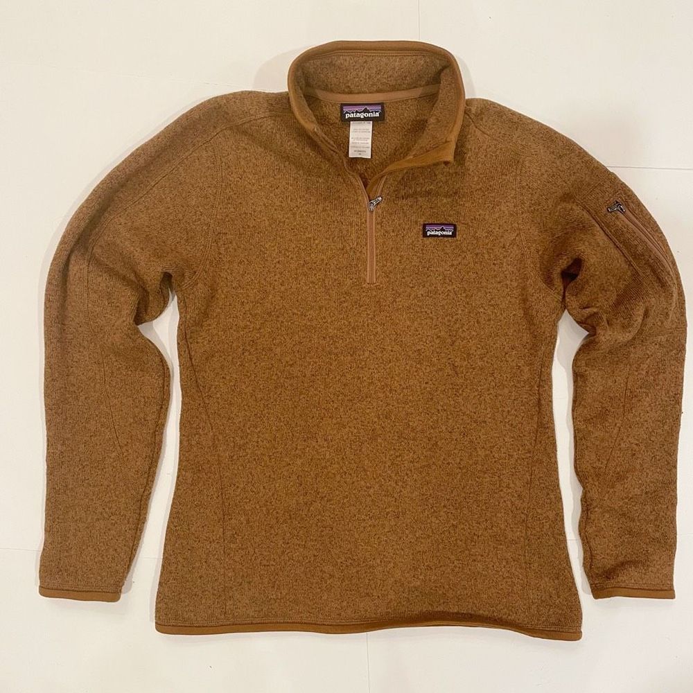 Patagonia Better Sweater 1/4 Zip Pullover Size M Nest Brown - Picture 3 of 6